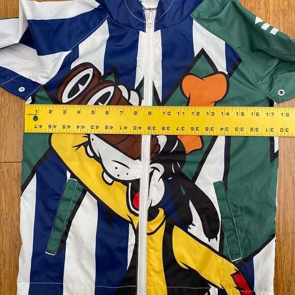 Disney Mickey & Co Jacket Windbreaker Zip Up Hooded Goofy Donald Duck Size 9/10 - Picture 9 of 13